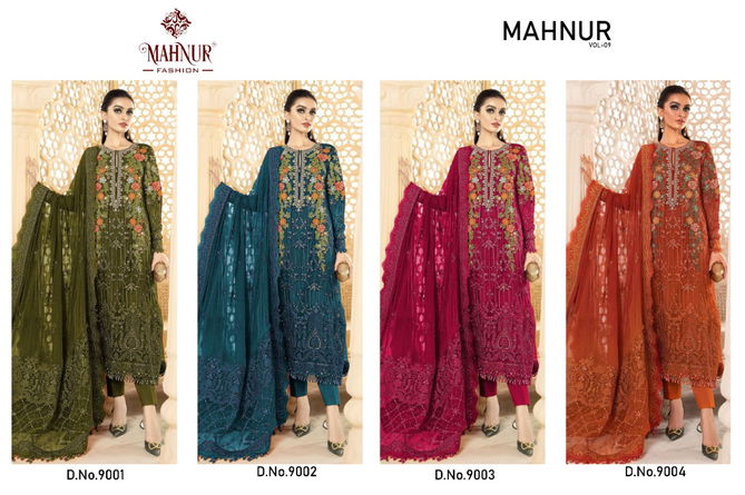 Mahnur 9 Festive Wear Embroidered Wholesale Pakistani Suits 
